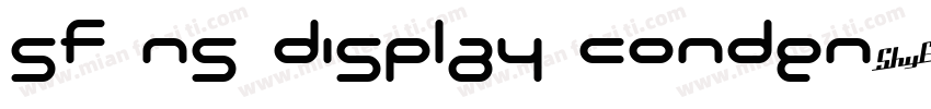 SF NS Display Conden字体转换